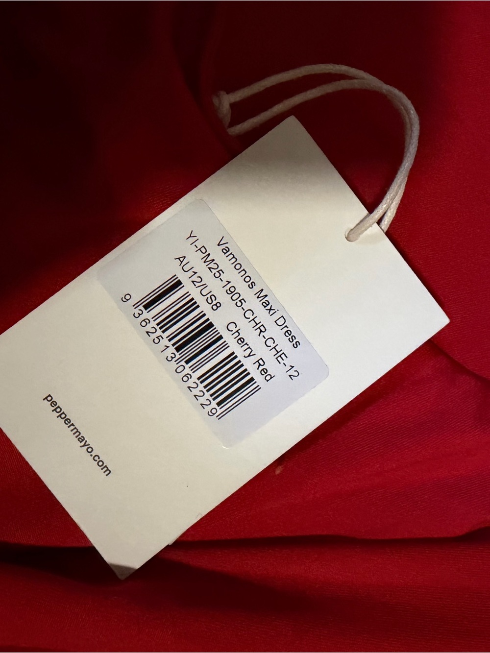 Peppermayo Vamonos Maxi Dress in Cherry Red - Picture 7 of 8